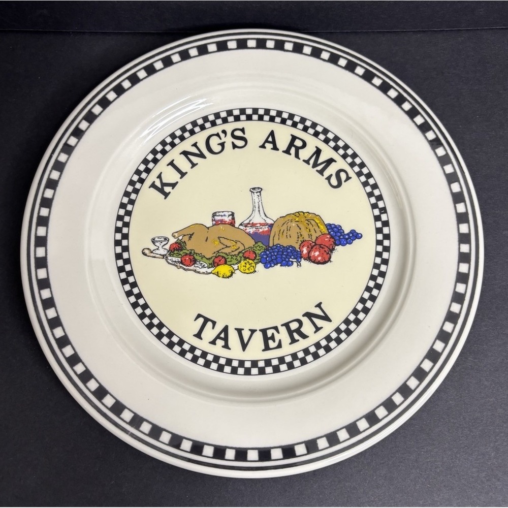 Williamsburg Kings Arms Tavern Plate by Homer Laughlin 9" Restaurant China Ware
